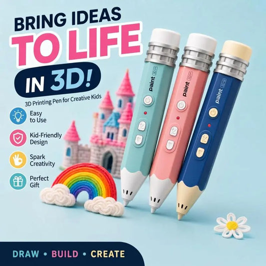 Kids 3D Printing Pen | Starter Kit or Filament Materials Kit