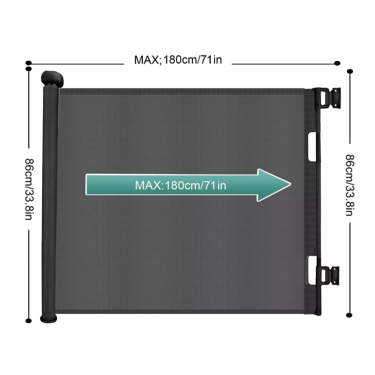 Light Retractable Safety Gate