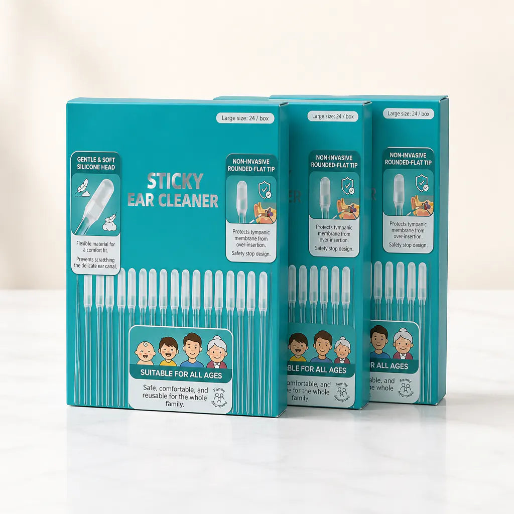 EarClean™ Sticky Ear Wax Removal Picks – 24-Pack