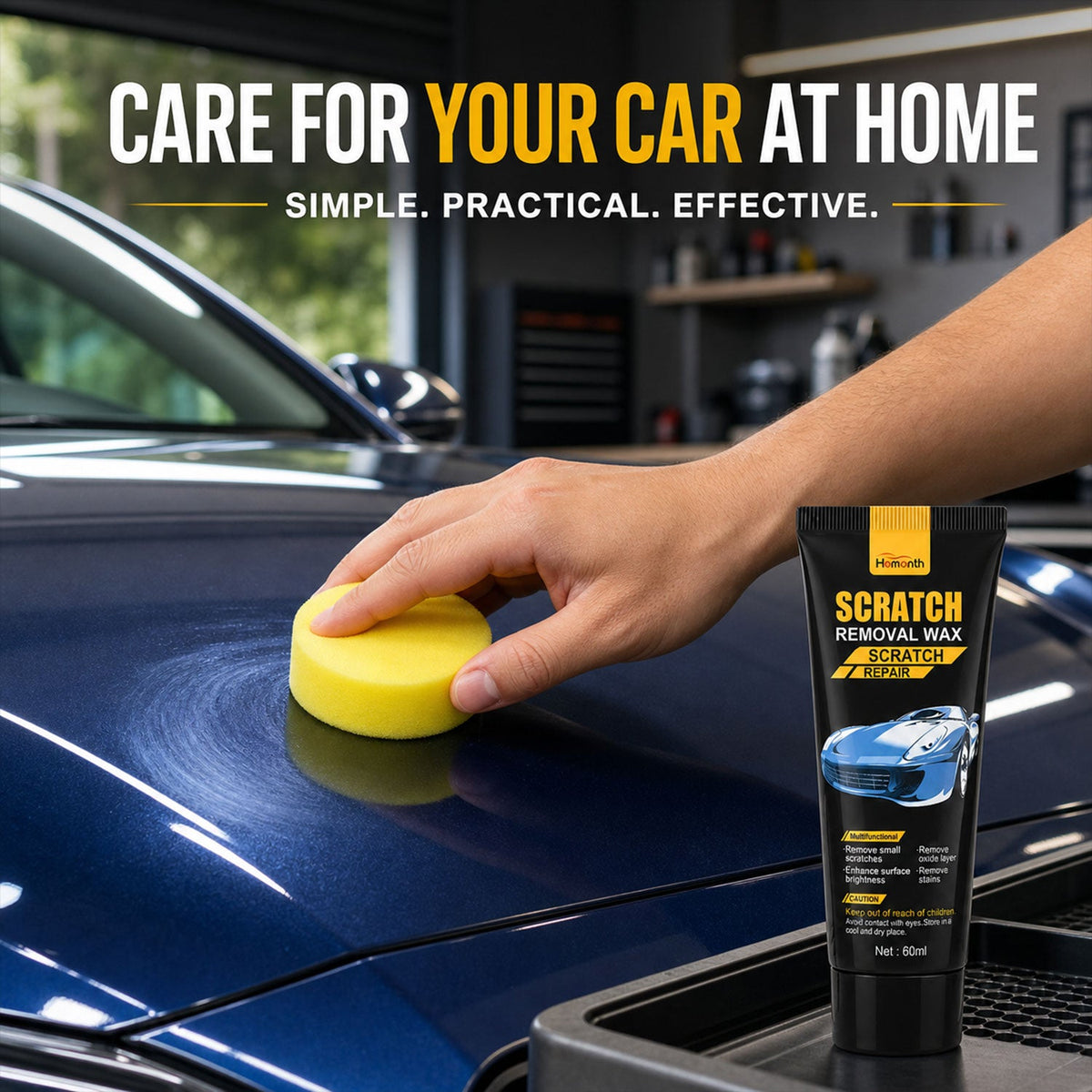 Car Scratch Removal Wax – Restore Shine & Remove Scratches 60 ml