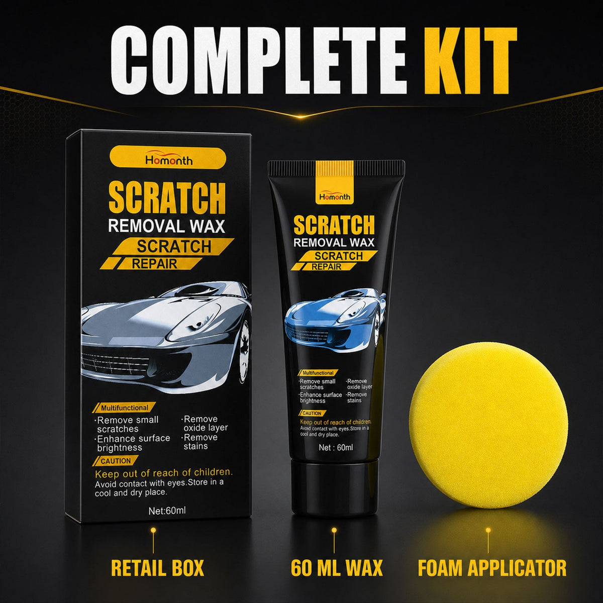 Car Scratch Removal Wax – Restore Shine & Remove Scratches 60 ml