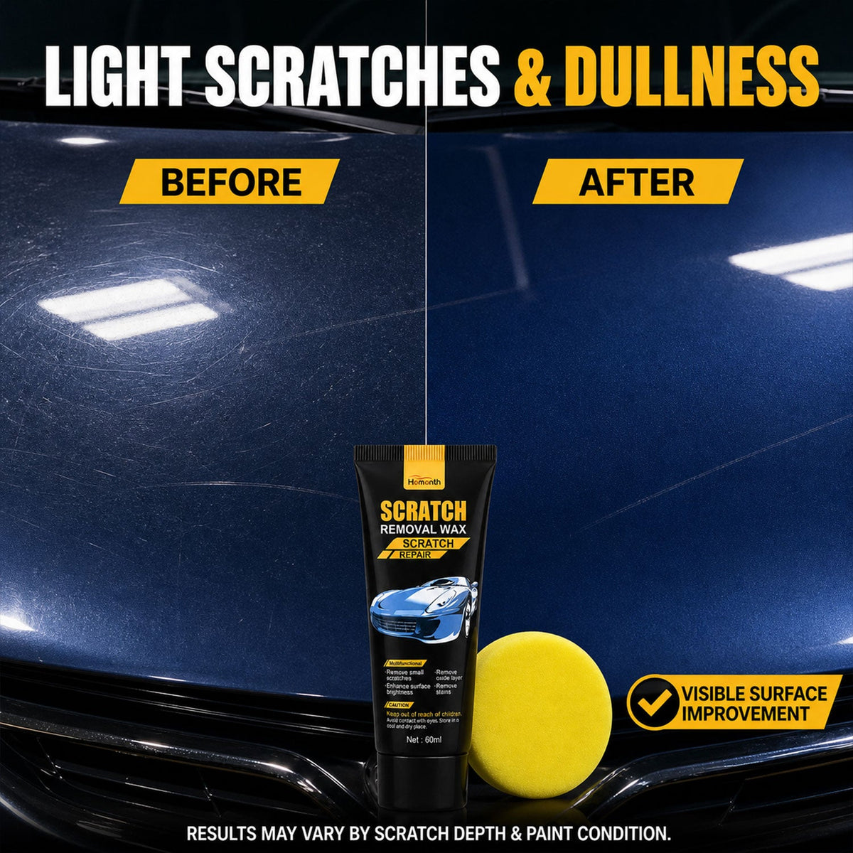 Car Scratch Removal Wax – Restore Shine & Remove Scratches 60 ml
