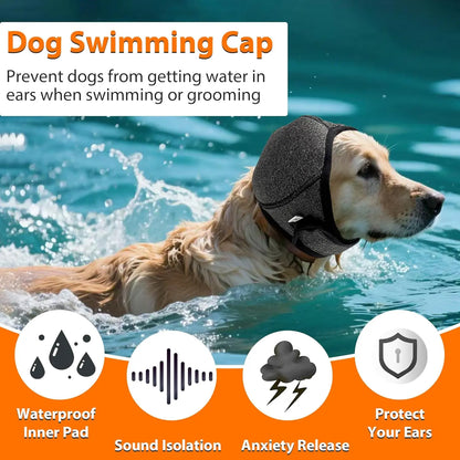 Waterproof Calming Ear Wrap for Dogs | Anxiety & Noise Relief