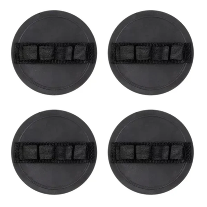 🧽 4-Pack Soft Rubber Shower Scrubber – Gentle Exfoliating Body Cleaner