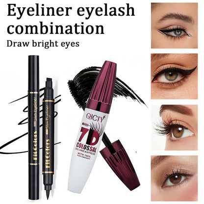 Professional Long-Lasting Curling Mascara & Eyelash Kit