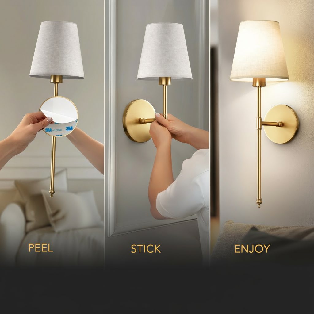 Wireless Wall Sconces (Set of 2)