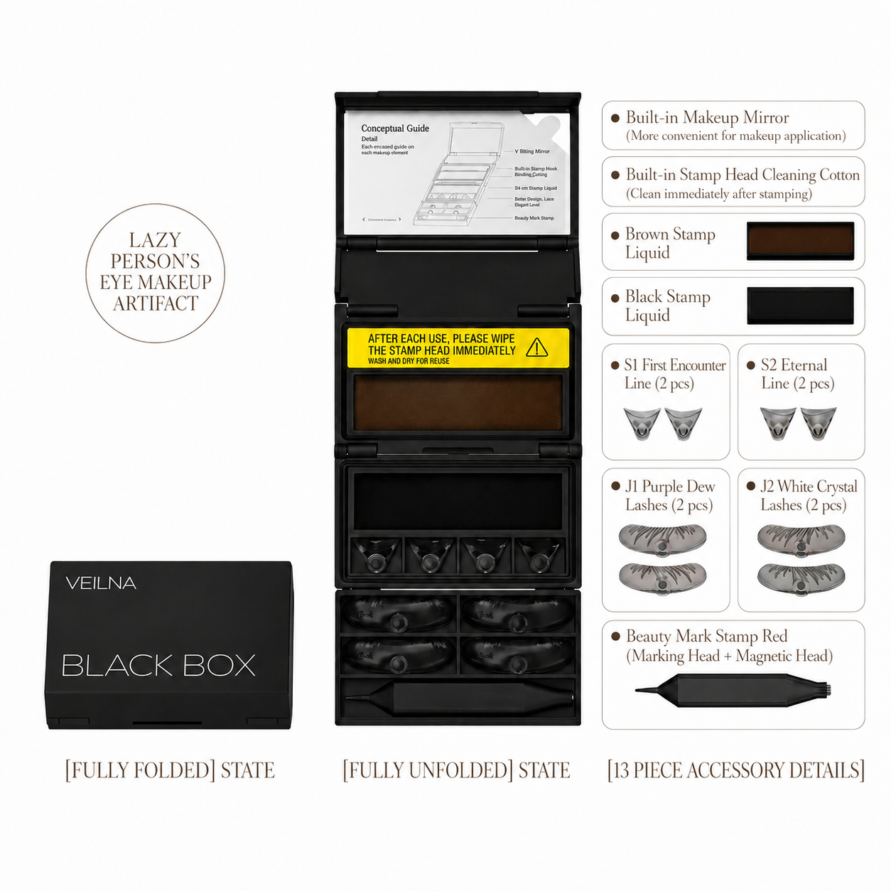 Lash & Liner Stamp Kit 3-in-1 Lower Lash & Eyeliner Stamp Kit
