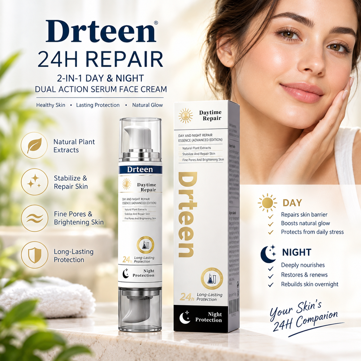 Revitalize Your Skin with Drteen 24H Repair Serum Cream: The Ultimate Day & Night Solution