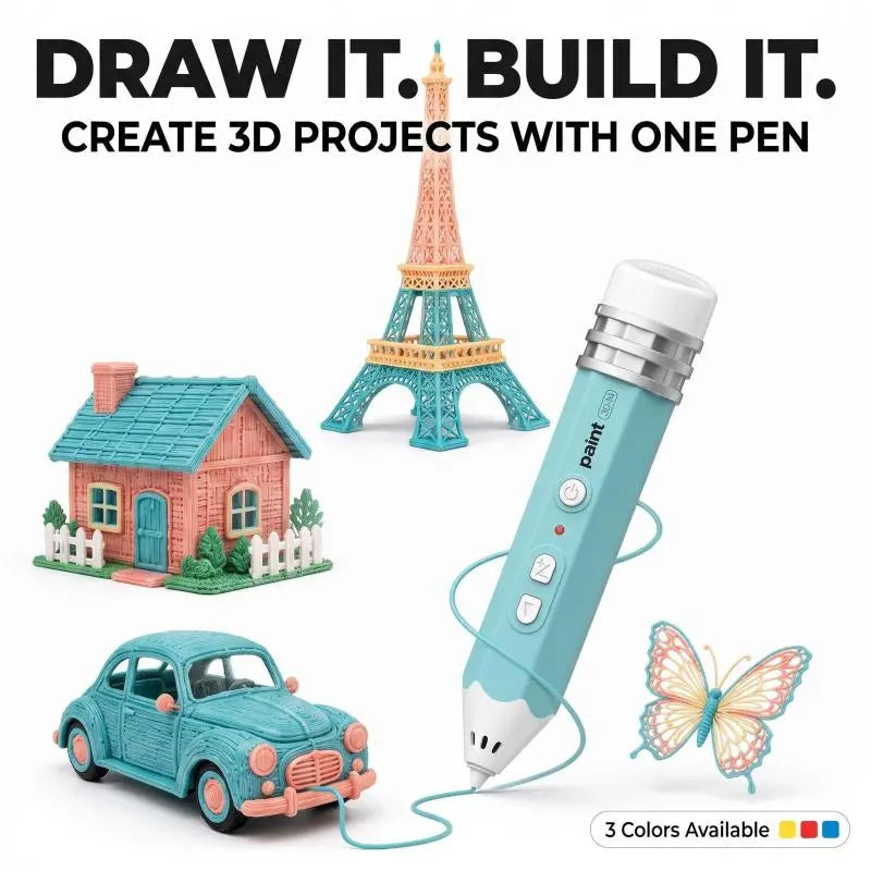 Kids 3D Printing Pen | Starter Kit or Filament Materials Kit