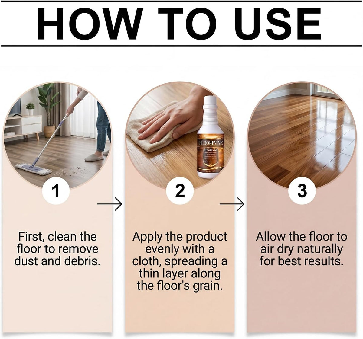 Premium Wood Restorer – One-Coat Floor Reviver, No Sanding Needed