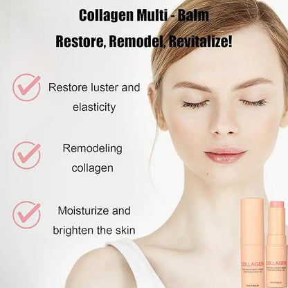 2‑in‑1 Lip & Cheek Glow Stick Long‑Lasting Moisturizing for Dewy Plump Skin