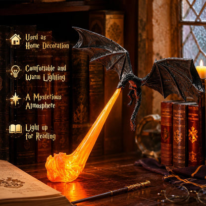 Dragon Breath Flame Night Light Decor