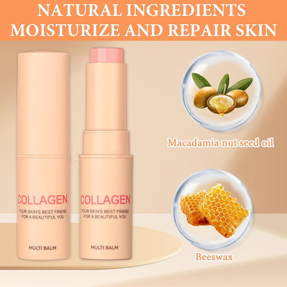 2‑in‑1 Lip & Cheek Glow Stick Long‑Lasting Moisturizing for Dewy Plump Skin