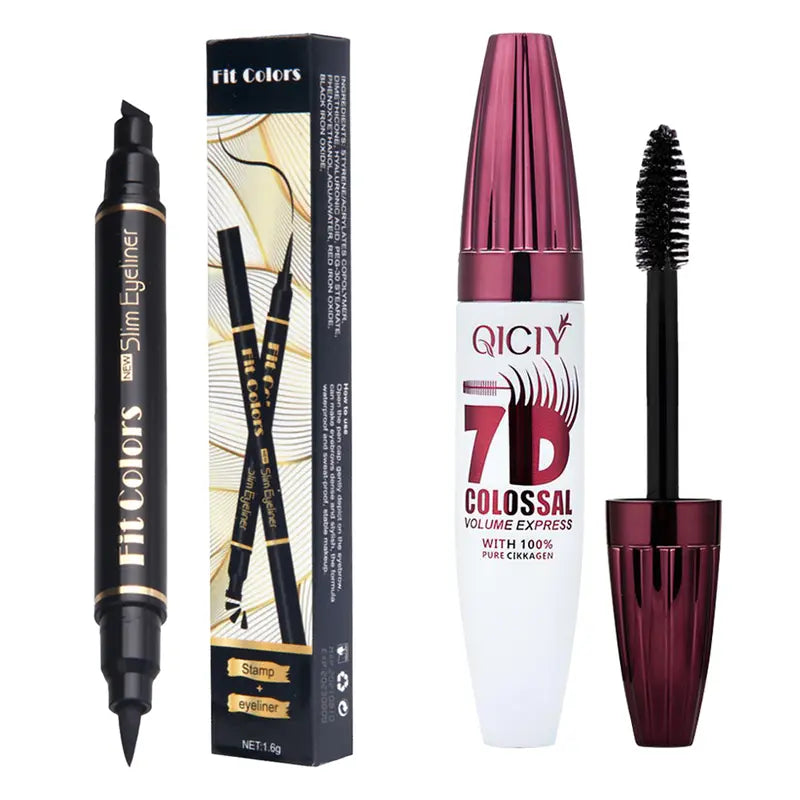 Professional Long-Lasting Curling Mascara & Eyelash Kit