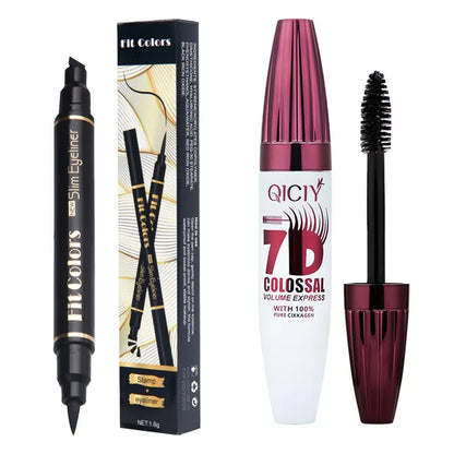 Professional Long-Lasting Curling Mascara & Eyelash Kit