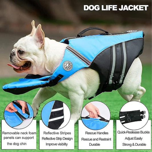 AquaPawz™ Heavy-Duty Dog Life Jacket