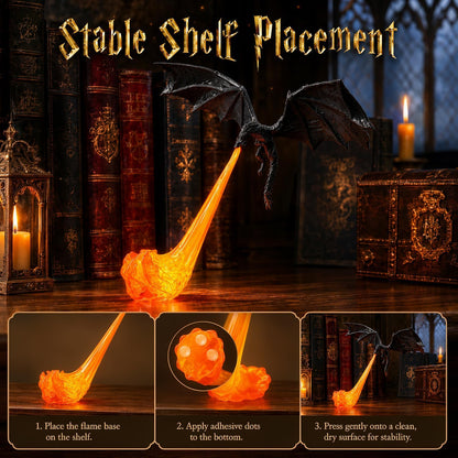 Dragon Breath Flame Night Light Decor