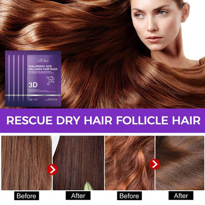 3D Hyaluronic Acid & Collagen Hair Mask 30g