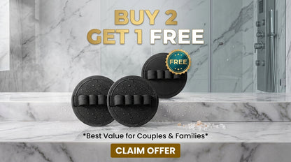 🧽 4-Pack Soft Rubber Shower Scrubber – Gentle Exfoliating Body Cleaner