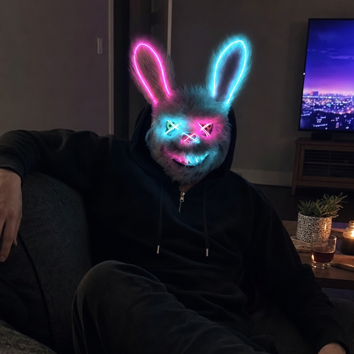 The Nightlight — LED Glow Bunny Mask