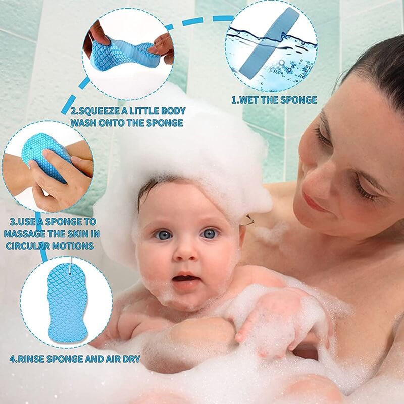 ExfoGlow™ Exfoliating Bath Sponge (Pack of 2)