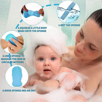 ExfoGlow™ Exfoliating Bath Sponge (Pack of 2)
