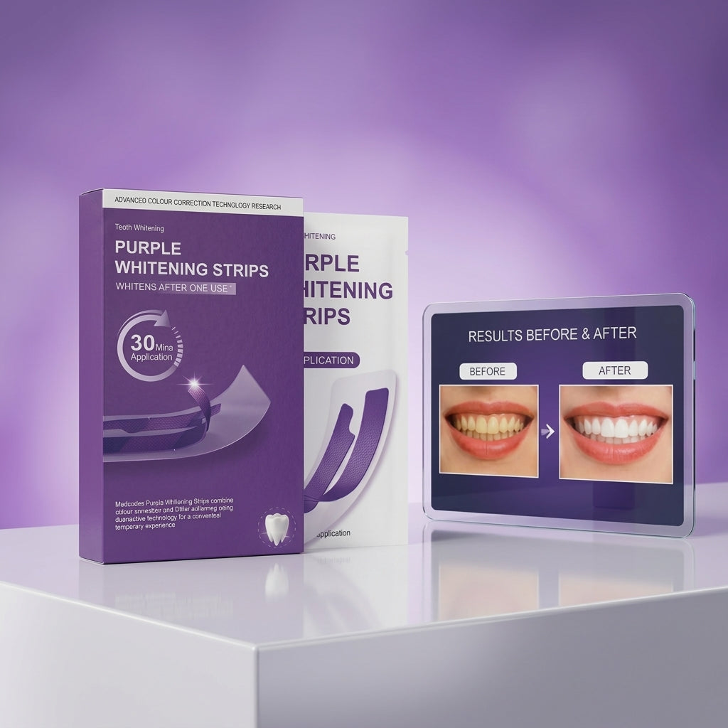Purple whitning stripe