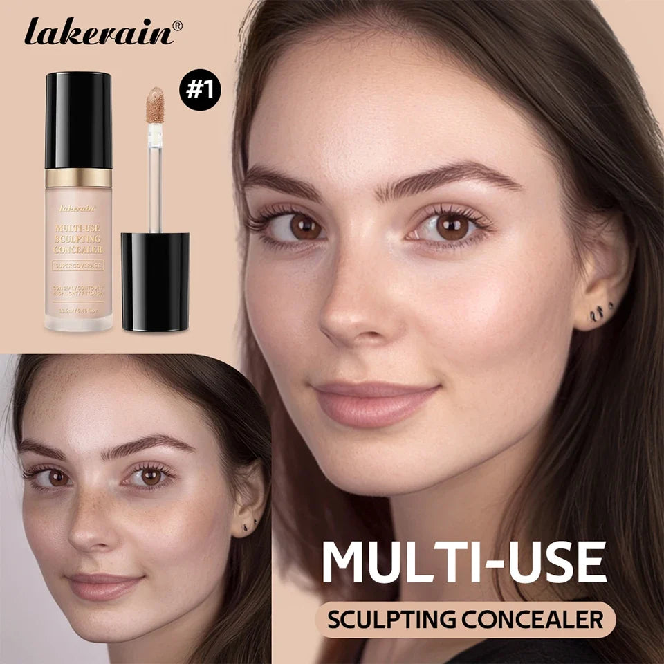 Waterproof Liquid Concealer Matte High Coverage Oil Control Cover Acne Dark Circles Foundation Modify Face Contouring Cosmetics