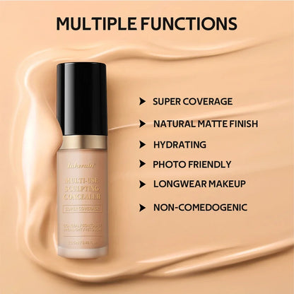 Waterproof Liquid Concealer Matte High Coverage Oil Control Cover Acne Dark Circles Foundation Modify Face Contouring Cosmetics