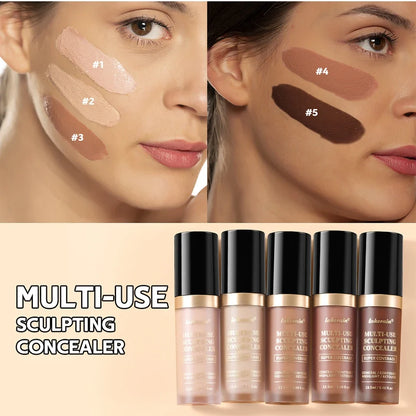 Waterproof Liquid Concealer Matte High Coverage Oil Control Cover Acne Dark Circles Foundation Modify Face Contouring Cosmetics