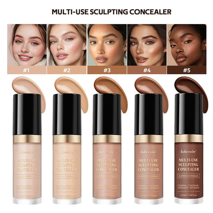 Waterproof Liquid Concealer Matte High Coverage Oil Control Cover Acne Dark Circles Foundation Modify Face Contouring Cosmetics