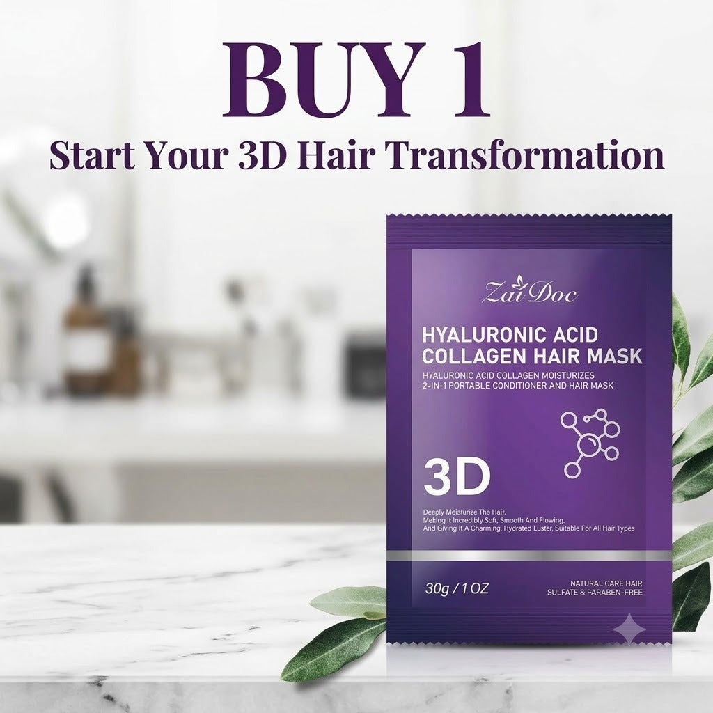 3D Hyaluronic Acid & Collagen Hair Mask 30g