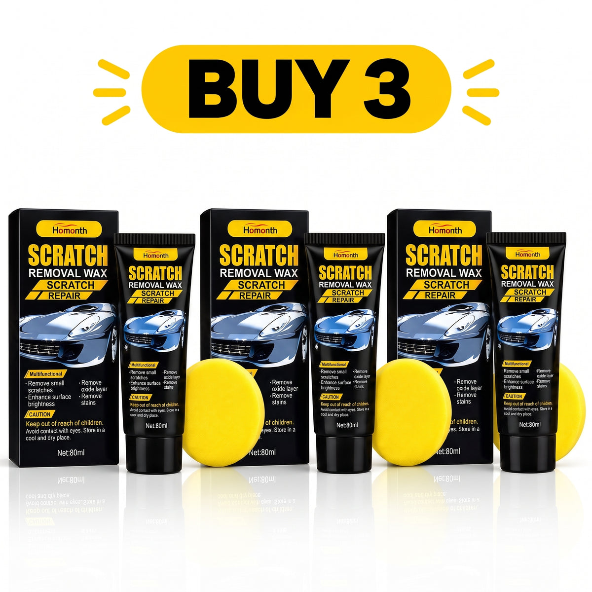 Car Scratch Removal Wax – Restore Shine & Remove Scratches 60 ml