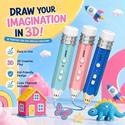 Kids 3D Printing Pen | Starter Kit or Filament Materials Kit