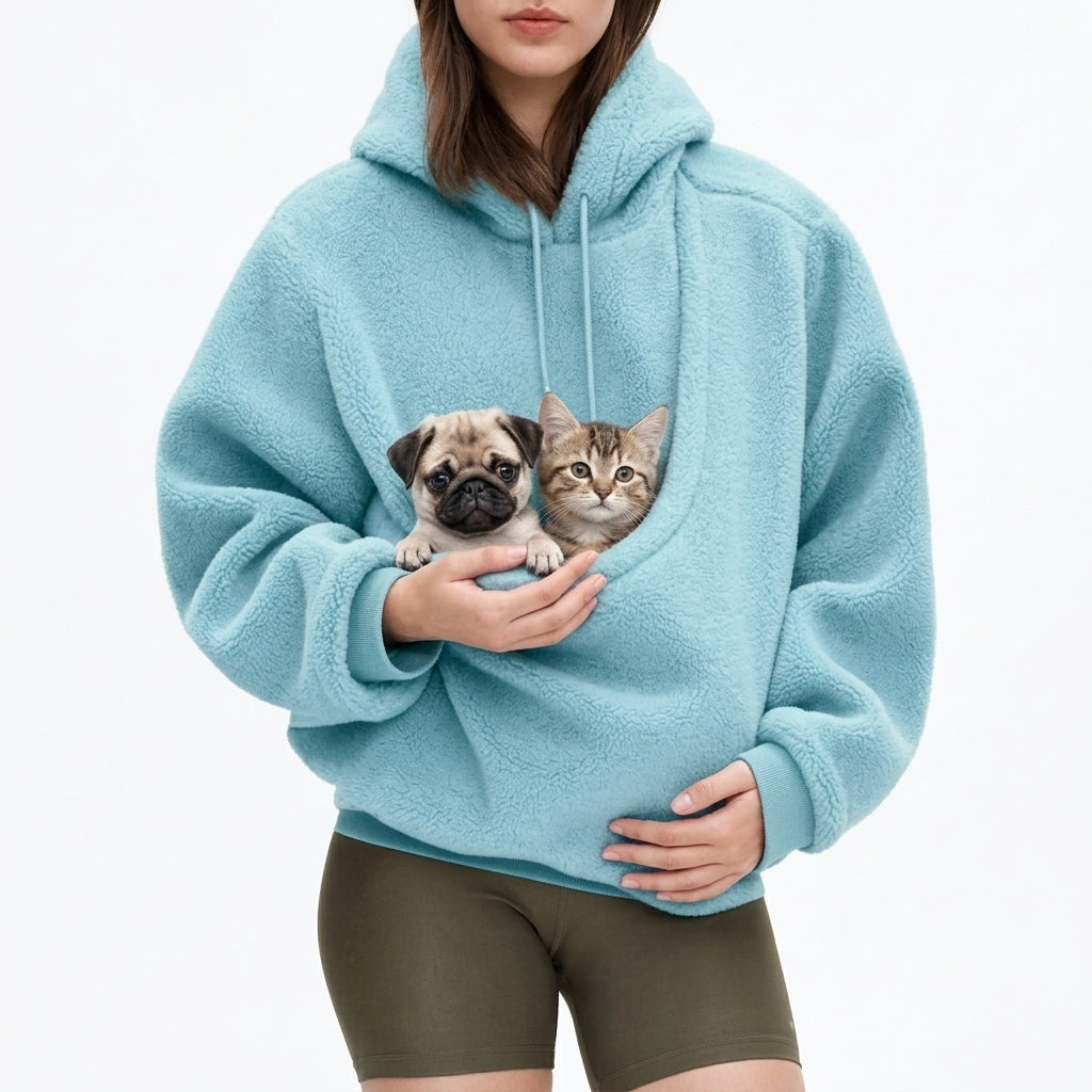 Kangaroo Pet Hoodie – Cozy Dog Carrier Sweatshirt