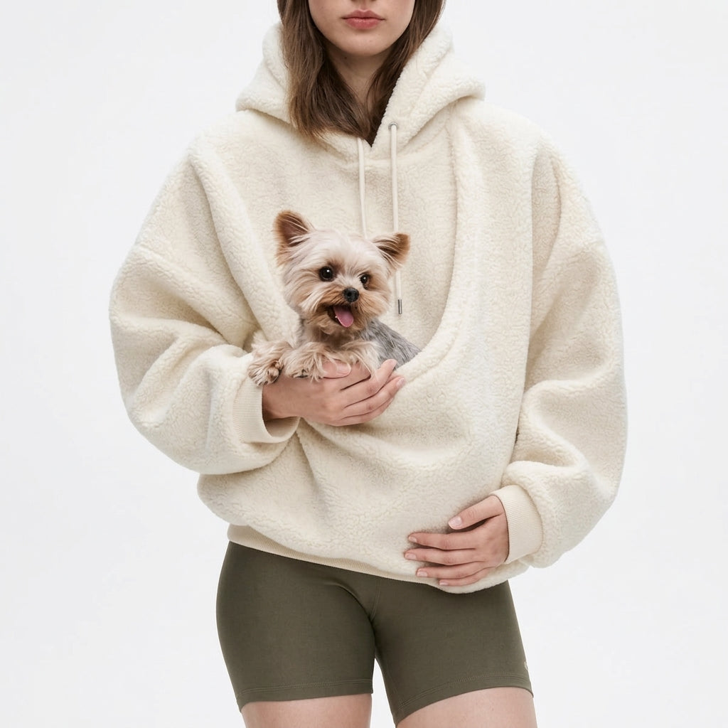 Kangaroo Pet Hoodie – Cozy Dog Carrier Sweatshirt