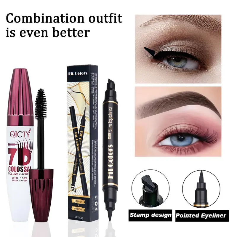 Professional Long-Lasting Curling Mascara & Eyelash Kit