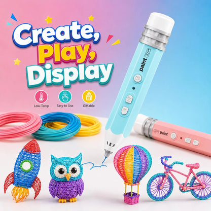 Kids 3D Printing Pen | Starter Kit or Filament Materials Kit
