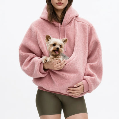 Kangaroo Pet Hoodie – Cozy Dog Carrier Sweatshirt