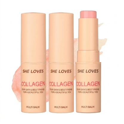 2‑in‑1 Lip & Cheek Glow Stick Long‑Lasting Moisturizing for Dewy Plump Skin