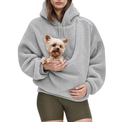 Kangaroo Pet Hoodie – Cozy Dog Carrier Sweatshirt