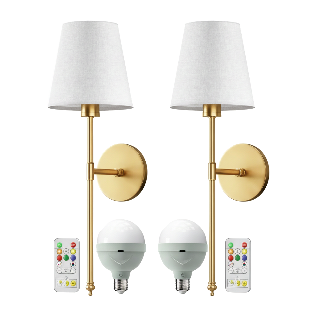 Wireless Wall Sconces (Set of 2)
