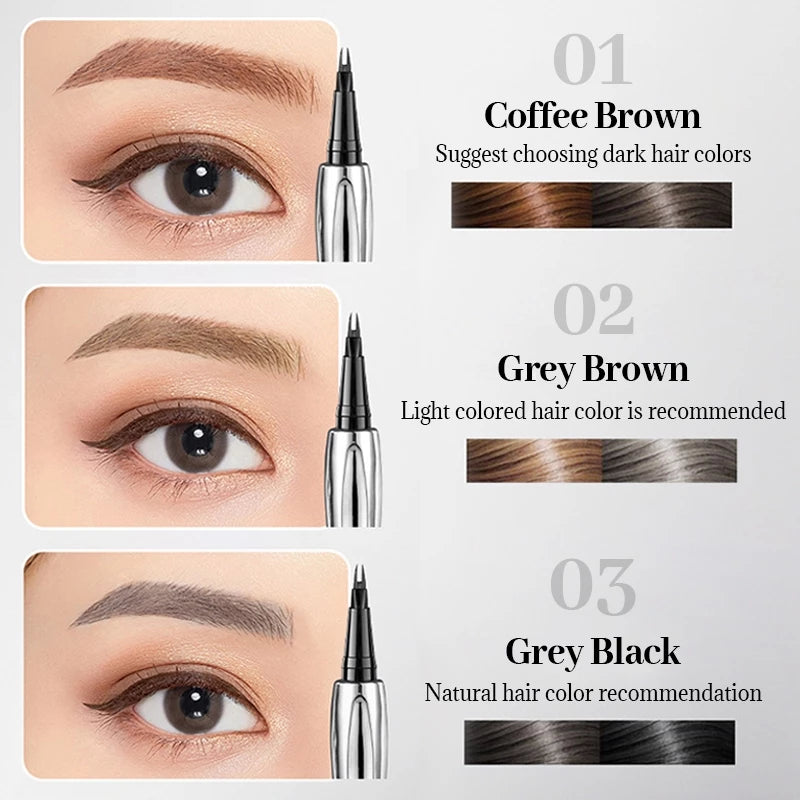 Aprolo Dual-Tip Eyebrow Pencil – Waterproof, Smudge-Proof, Natural Look