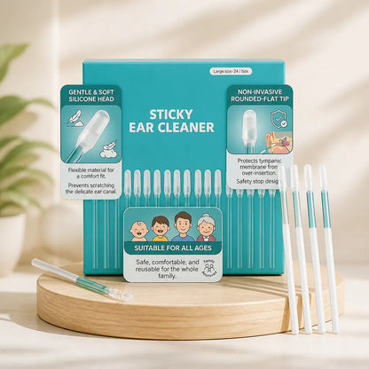 EarClean™ Sticky Ear Wax Removal Picks – 24-Pack